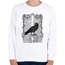 PRINTFASHION A Holló - Gyerek pulóver - Fehér