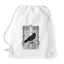 PRINTFASHION A Holló - Sportzsák, Tornazsák - Fehér tornazsák