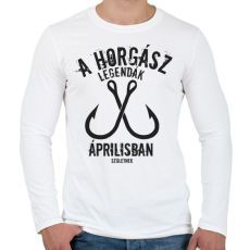 PRINTFASHION A horgász legendák - Férfi hosszú ujjú póló - Fehér