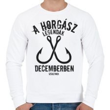 PRINTFASHION A horgász legendák - Férfi pulóver - Fehér férfi pulóver, kardigán