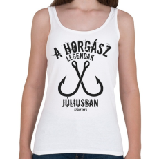 PRINTFASHION A horgász legendák - Női atléta - Fehér