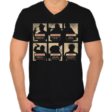 PRINTFASHION A horror horda - Férfi V-nyakú póló - Fekete férfi póló