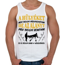 PRINTFASHION A hülyéket nem tudom meggyógyítani - Férfi atléta - Fehér atléta, trikó