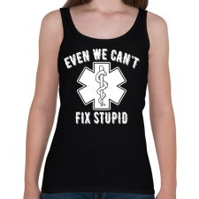 PRINTFASHION A hülyékre nincs gyógyszer - Női atléta - Fekete női trikó