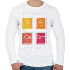 PRINTFASHION A humor elemei - Férfi hosszú ujjú póló - Fehér férfi póló