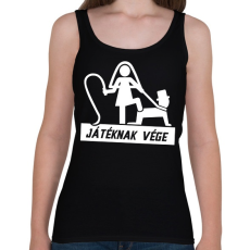 PRINTFASHION A játéknak vége - Női atléta - Fekete