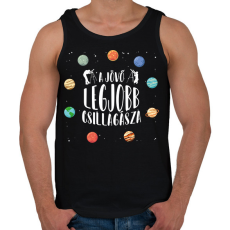 PRINTFASHION A jövő csillagásza - Férfi atléta - Fekete
