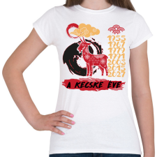 PRINTFASHION A kecske éve - Női póló - Fehér női póló