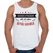 PRINTFASHION A kedvenc gyerekem - Férfi atléta - Fehér atléta, trikó