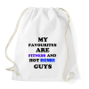 PRINTFASHION A kedvenceim a fitnessz és a jó decemberi születésű pasik - Sportzsák, Tornazsák - Fehér