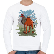 PRINTFASHION A kendermagos teve - Férfi pulóver - Fehér férfi pulóver, kardigán