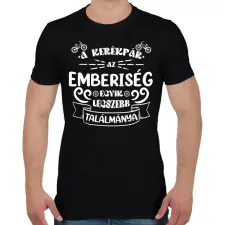 PRINTFASHION A kerékpár - Férfi póló - Fekete férfi póló