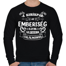 PRINTFASHION A kerékpár - Férfi pulóver - Fekete