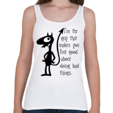 PRINTFASHION A kiábrándult királylány, Luci - Női atléta - Fehér női trikó