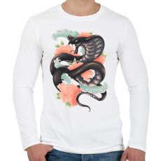 PRINTFASHION A kígyó legendája - Férfi hosszú ujjú póló - Fehér
