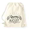PRINTFASHION A királynők augusztusban születnek - Sportzsák, Tornazsák - Natúr