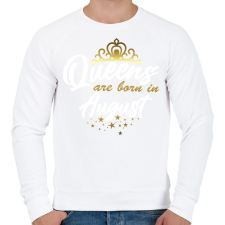 PRINTFASHION A királynők augusztusban születtek - Férfi pulóver - Fehér férfi pulóver, kardigán