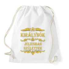PRINTFASHION A királynők júliusban születtek - Sportzsák, Tornazsák - Fehér tornazsák