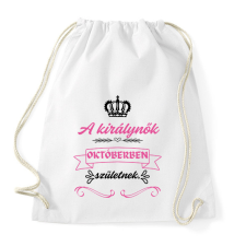 PRINTFASHION A királynők pink fekete (3) - Sportzsák, Tornazsák - Fehér tornazsák