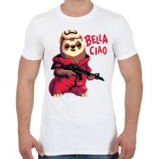 PRINTFASHION A kis lázadó - La casa de papel - Férfi póló - Fehér férfi póló