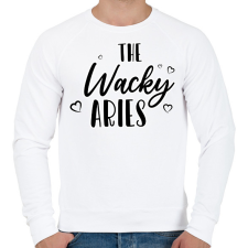 PRINTFASHION A kiszámíthatatlan kos - Férfi pulóver - Fehér férfi pulóver, kardigán