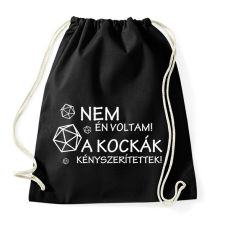 PRINTFASHION A kockák kényszerítettek! - Sportzsák, Tornazsák - Fekete tornazsák