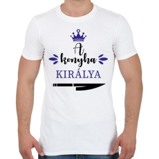 PRINTFASHION A konyha királya - Férfi póló - Fehér