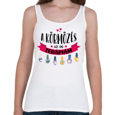 PRINTFASHION A körmözés az én terápiám - Női atléta - Fehér