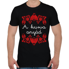 PRINTFASHION A kurva anyád - Férfi póló - Fekete