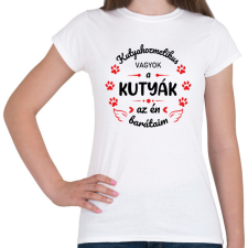 PRINTFASHION A kutyák az én barátaim - Kutyakozmetikus (fekete) - Női póló - Fehér női póló