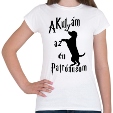 PRINTFASHION A Kutyám az én Patrónusom - Női póló - Fehér női póló