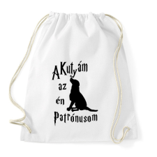 PRINTFASHION A Kutyám az én Patrónusom - Sportzsák, Tornazsák - Fehér tornazsák
