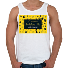 PRINTFASHION A kutyám megette az óratervemet - Férfi atléta - Fehér