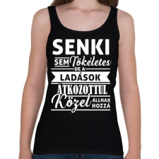 PRINTFASHION A Ladások tökéletesek - Női atléta - Fekete női trikó