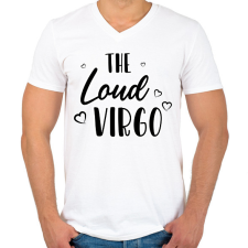 PRINTFASHION A lármás szűz - Férfi V-nyakú póló - Fehér férfi póló