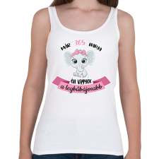 PRINTFASHION A legbűbájosabb - "x" napja - Női atléta - Fehér női trikó