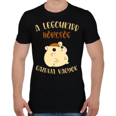 PRINTFASHION A legcukibb hörcsög gazdija - Férfi póló - Fekete