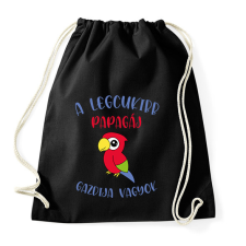 PRINTFASHION A legcukibb papagáj gazdija - Sportzsák, Tornazsák - Fekete tornazsák