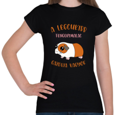 PRINTFASHION A legcukibb tengerimalac gazdija - Női póló - Fekete női póló