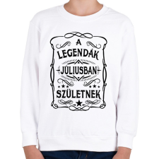 PRINTFASHION A legendák júliusban születnek - Gyerek pulóver - Fehér gyerek pulóver, kardigán