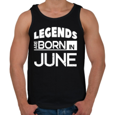 PRINTFASHION A legendák júniusban születnek - Férfi atléta - Fekete gyógyhatású készítmény