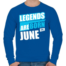 PRINTFASHION A legendák júniusban születnek - Férfi pulóver - Királykék férfi pulóver, kardigán