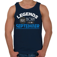 PRINTFASHION A legendák szeptemberben születnek - Férfi atléta - Sötétkék atléta, trikó