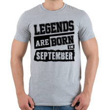 PRINTFASHION A legendák szeptemberben születtek! - Férfi póló - Sport szürke férfi póló