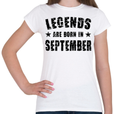 PRINTFASHION A legendák szeptemberben születtek - Női póló - Fehér