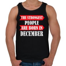PRINTFASHION A legerősebb emberek decemberben születnek - Férfi atléta - Fekete