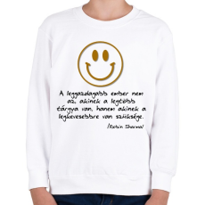 PRINTFASHION a leggazdagabb ember - Gyerek pulóver - Fehér