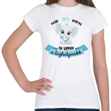 PRINTFASHION A leghelyesebb - "x" napja - Női póló - Fehér női póló