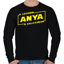 PRINTFASHION A legjobb anya a galaxisban - Férfi pulóver - Fekete férfi pulóver, kardigán