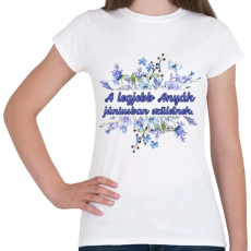 PRINTFASHION A legjobb anyák június - Női póló - Fehér